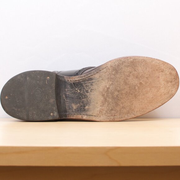 Allen Edmonds Men's Shoe 11D 🇺🇸 Shelton Saddle Balmoral Black Oxblood GUC - Picture 7 of 8